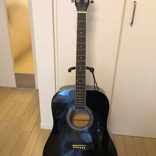 axman アコースティックギターとギタースタンドとギターバッグ