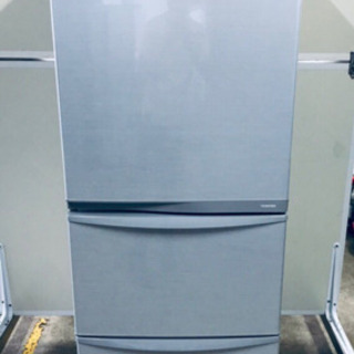 TOSHIBA ノンフロン冷凍冷蔵庫　GR-E38N 2013年製 ①724番 東芝✨ノンフロン冷凍冷蔵庫✨GR-E38N‼️