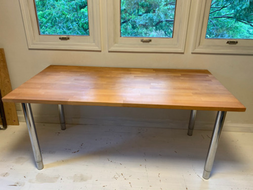 IKEA GERTON イケア イェルトン テーブルトップ+伸縮式脚セット