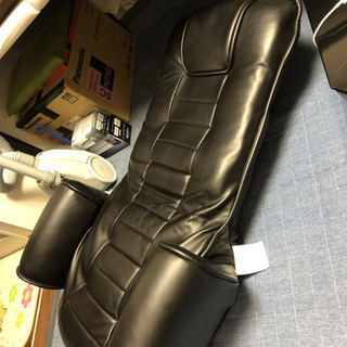 無段階調節可　座椅子（フェイクレザー調）の画像