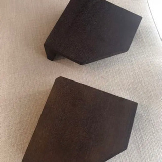無印　壁につけられる家具　ブラウン　廃盤　コーナー　ウォールナット