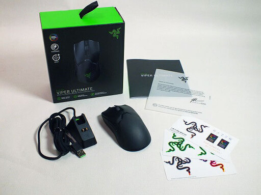 【苫小牧バナナ】RAZER/レイザー ワイヤレスゲーミングマウス VIPER ULTIMATE 74gの軽量デザイン 動作OK