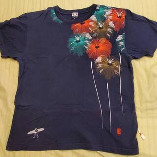 【お値下げ】美品　打ち上げ花火『波達』Tシャツ【XLサイズ】