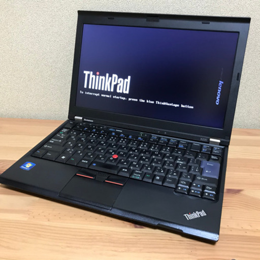【取引完了】初期設定済　Windows10Pro搭載　快速SSD&HDDのデュアルストレージ仕様　Lenovo ThinkPad X220