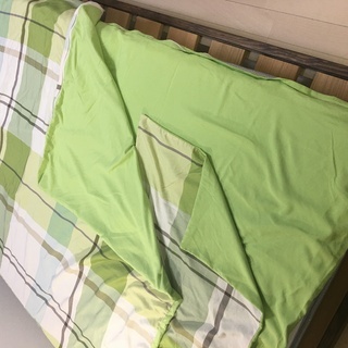 シングルシーツ3点セット（グリーンチェック柄）【京都市内手渡し希望】の画像