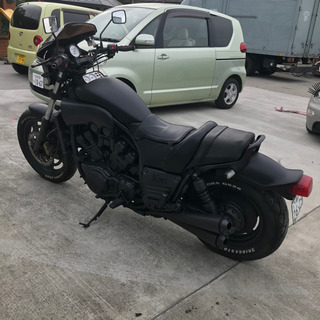 宮城県仙台市！ ヤマハ VMAX 1200 3UF マットブラック 車検3年9月まで 走行14500キロ 実働 カスタム モンスターバイクの画像