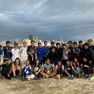 淀川の河川敷でサッカーしましょう😂