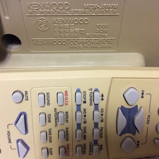 KENWOOD  MD PERSONAL STEREO SYSTEMの画像