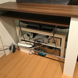 【美品】カウンターテーブル　椅子二脚セットの画像