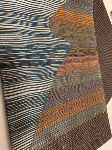 美品　値下げお買得　グレー３点セットタグ付き　購入価格総額70万　女性用着物