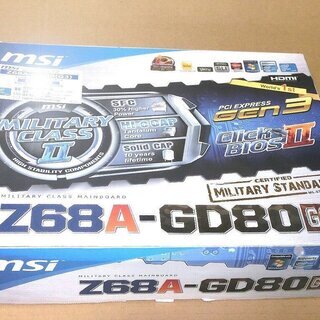 【新品】マザーボードMSI製 Z68A-GD80G3　Intel...
