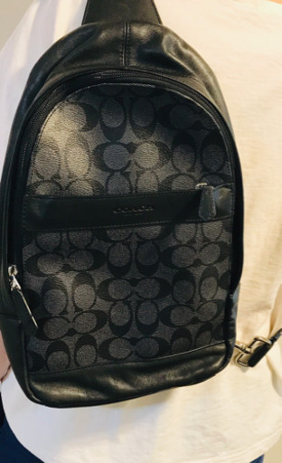 ☆美品☆ COACH コーチ ショルダーバッグ F54787 ブラック 男女兼用