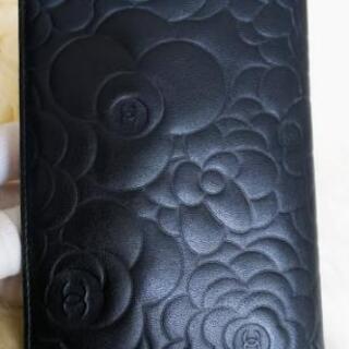 シャネル CHANEL カメリア長財布 ラムスキンの画像