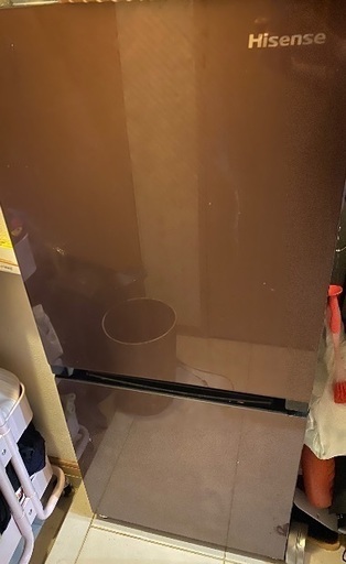 ハイセンス　冷蔵庫　2ドア　右開き