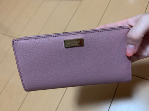 kate spade長財布(ローズピンク)