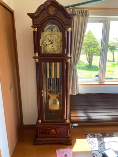 美品 旭川 ドイツ ヘルムレ社製 1999年購入 高級柱時計 特大サイズ