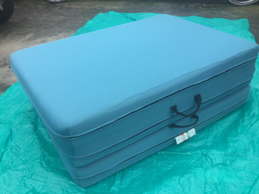 ■配達可■マニフレックス　三つ折りマットレス　メッシュ・ウィング　シングルサイズ　ミッドブルー