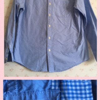 【値下げしました】UNIQLO 150cmキッズシャツの画像