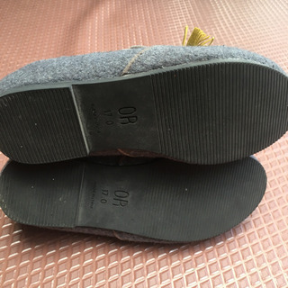 キッズシューズ18センチ グレーの画像