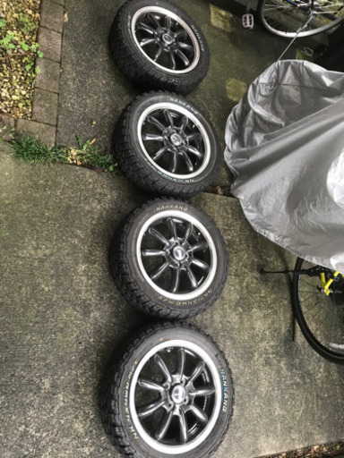 再値下げしました　NANKANG ナンカン タイヤホイールセットft-9 m/t 165/65r14 アルミホイール　オフロードタイヤ　ハスラー