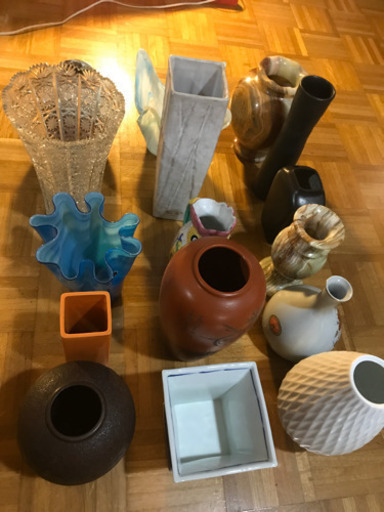 花瓶　生花　ガラス　陶器