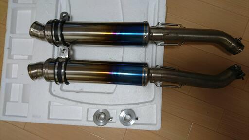 Z1000　2003年-2006年　LCI　チタンデュアルスリップオンマフラー