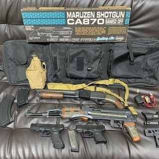 サバゲー 一式 15点セット 中古 ガン動作確認済み 装備品 弾...
