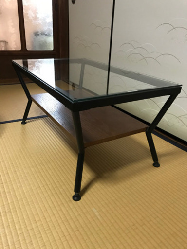〈おしゃれ〉ガラステーブル