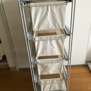 無印良品/スチールユニットシェルフ帆布バスケットセット
