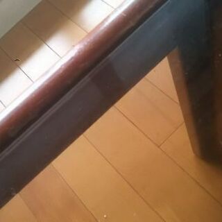 昭和レトロ 東京家具 大きめ贅沢幅広センターテーブル ガラス天板の画像