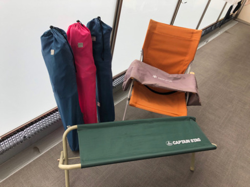 スノーピークチェア×2.その他メーカー×3.セット
