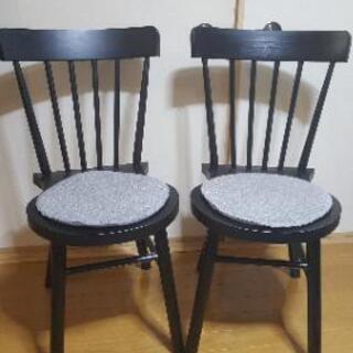 イケア　ダイニングチェア2個セット
