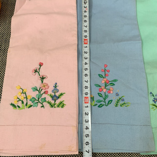 中国刺繍　古いハンドタオルの画像