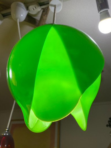 レア チューリップライト グリーン  ヴィンテージ