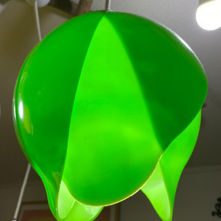 レア チューリップライト グリーン ヴィンテージ