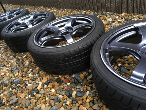 【極美品】YOKOHAMA ADVAN Racing TC-4 18インチ　タイヤ・ホイールセット