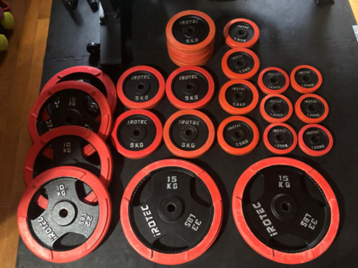 irotec ダンベル　バーベル　スタンド付【東京近郊限定、直接引取歓迎】