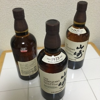 ウイスキー 3本SET．サントリー ' 山崎 ,