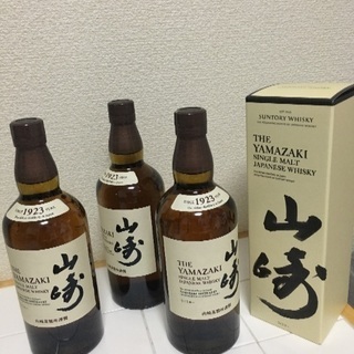 ウイスキー 3本SET．サントリー ' 山崎 ,