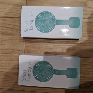 【新品未使用　２個で４００円　１個からお取引き可能】ハンディ扇風機　ハンディファン　ポータブル扇風機の画像
