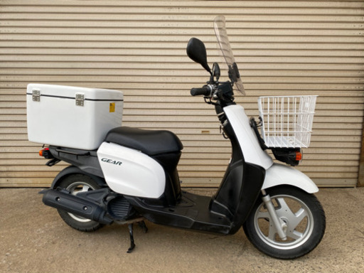 【便利なボックス付き!】藤沢市発 ヤマハ ギア UA07J スクリーン・リアボックス・グリップヒーター付き