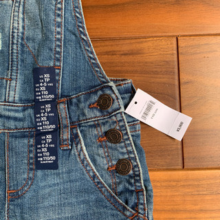 GAP デニムサロペット ガールズ 110cm タグ付きの画像