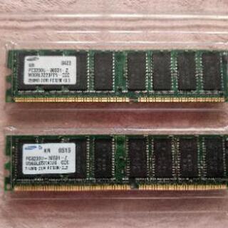 サムスン メモリ
512MB 1枚
256MB 1枚

PC32...