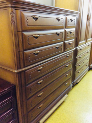 高級 タンス 幅145cm 桐製