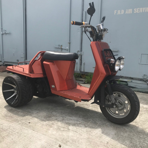 宮城県仙台市！ ホンダ ジャイロアップ ミニカー登録 ワイドタイヤ オレンジ カスタム  自賠責保険令和3年4月まで ジャイロＵＰ 旧車 ビンテージ ヴィンテージ