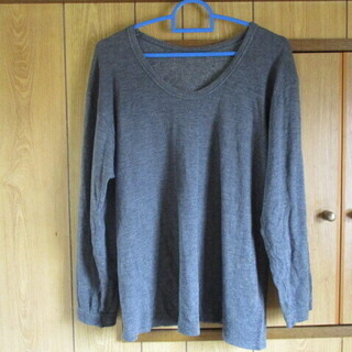 レア！！中国の服 肌着 グレー準杢 M