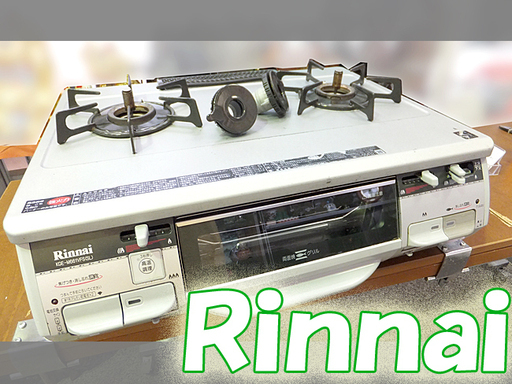 ☆RINNAI/リンナイ☆LPガス ガステーブル KGE-M661VFS(SL) 左強火力 USED