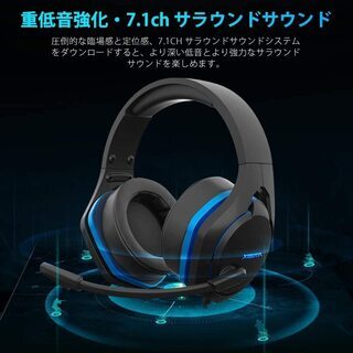 【新品・未使用】ゲーミングヘッドセットの画像