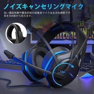 【新品・未使用】ゲーミングヘッドセットの画像