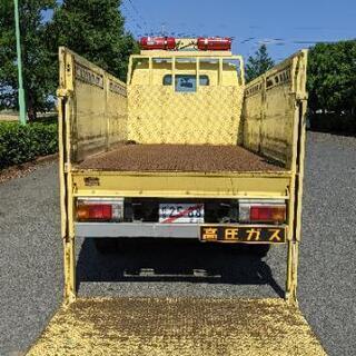  車検付 R8.2まで H21 日野 デュトロ パワーゲート アルミブロック 床鉄板 最大積載3ｔ平ボディトラック LPG 燃料激安 5MT  三方開の画像
